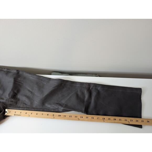 Citizens Of Humanity Harlow Ankle Slim Lambskin Leather Pants in Gray Size 25 - Picture 15 of 16